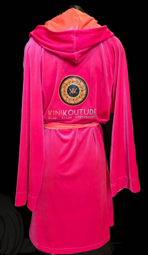 KK  Luxe Velvet Hooded Robe - Image 2